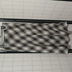 Black & White Vintage Maxi Skirt Plaid sz 8